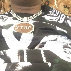 12 inch Cuban link silver diamond cut